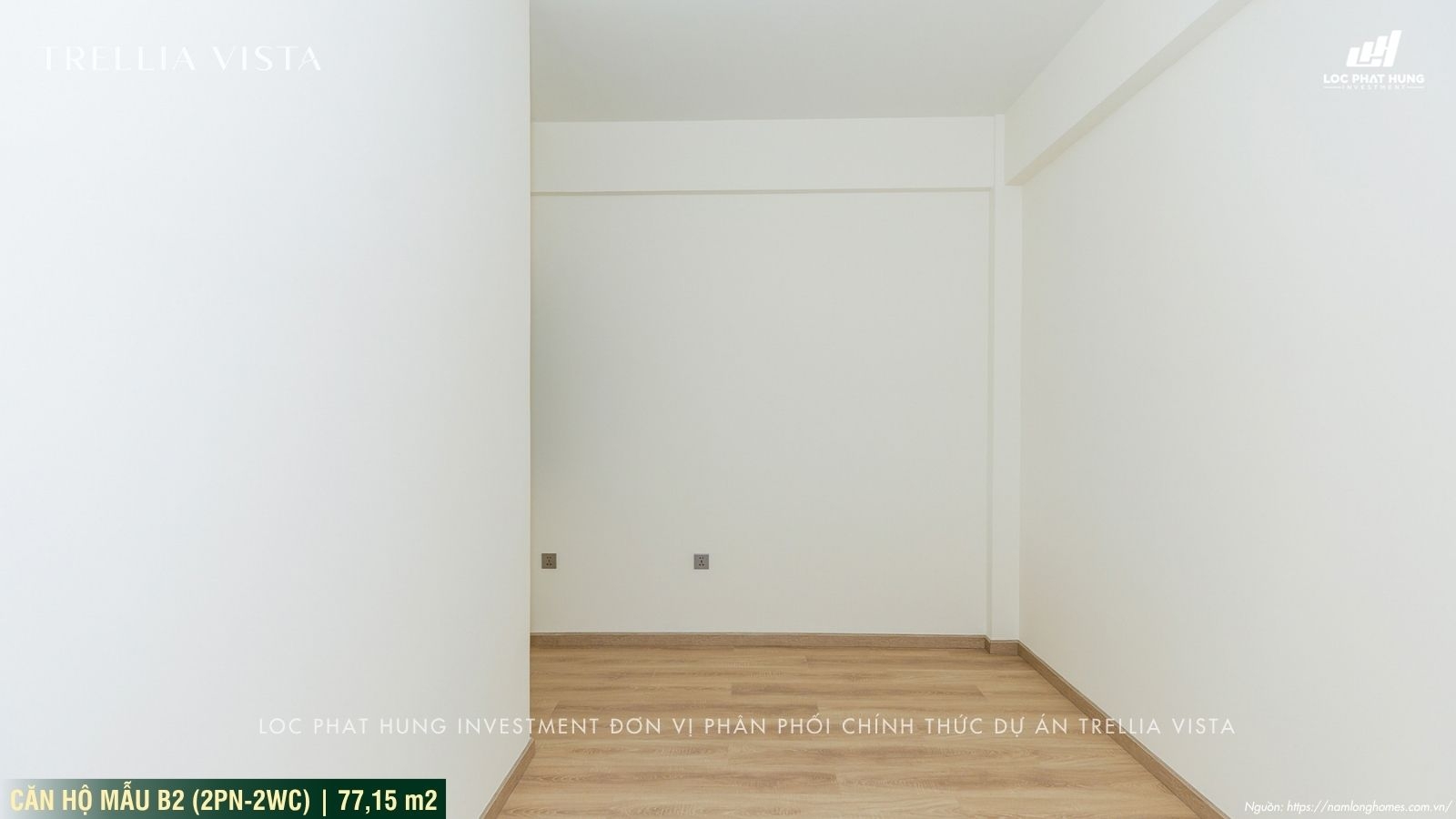 Nhà mẫu Trellia Vista loại 2PN-2WC | Diện tích 77,15m2
