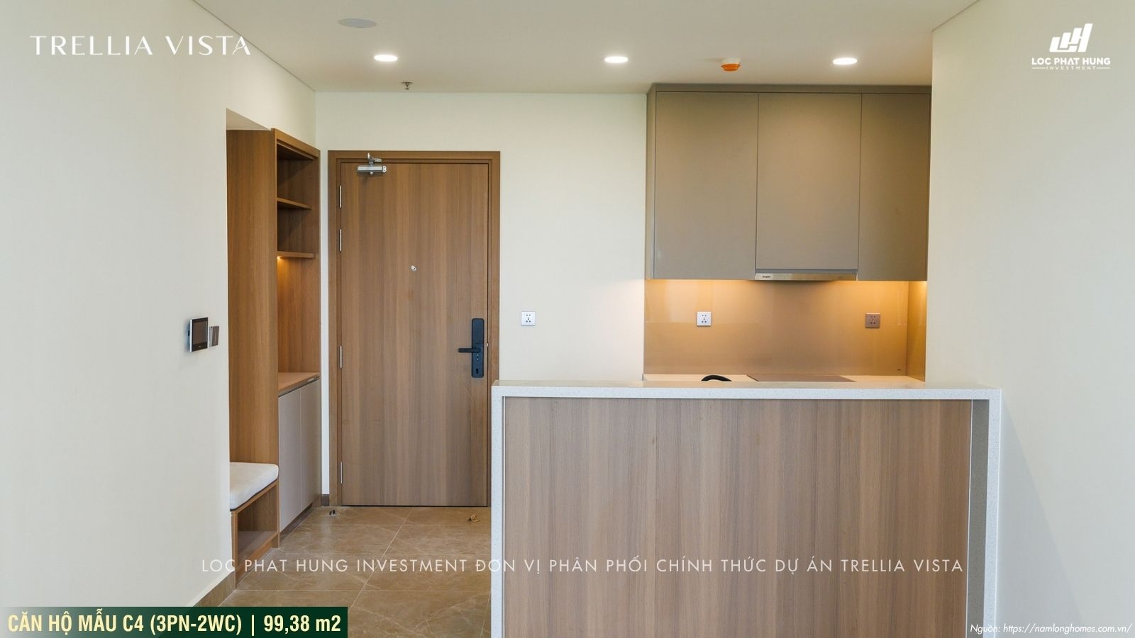Nhà mẫu Trellia Vista loại 3PN-2WC | Diện tích 99,38m2